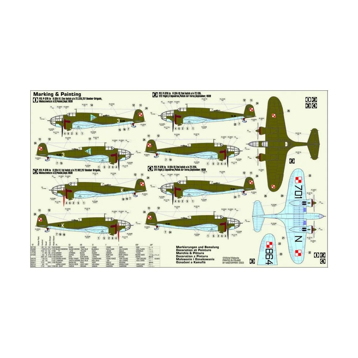 PZL P-37B Los II - Mistercraft D-08
