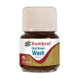Humbrol Enamel Wash Dark Brown 28 ml - Humbrol AV0205