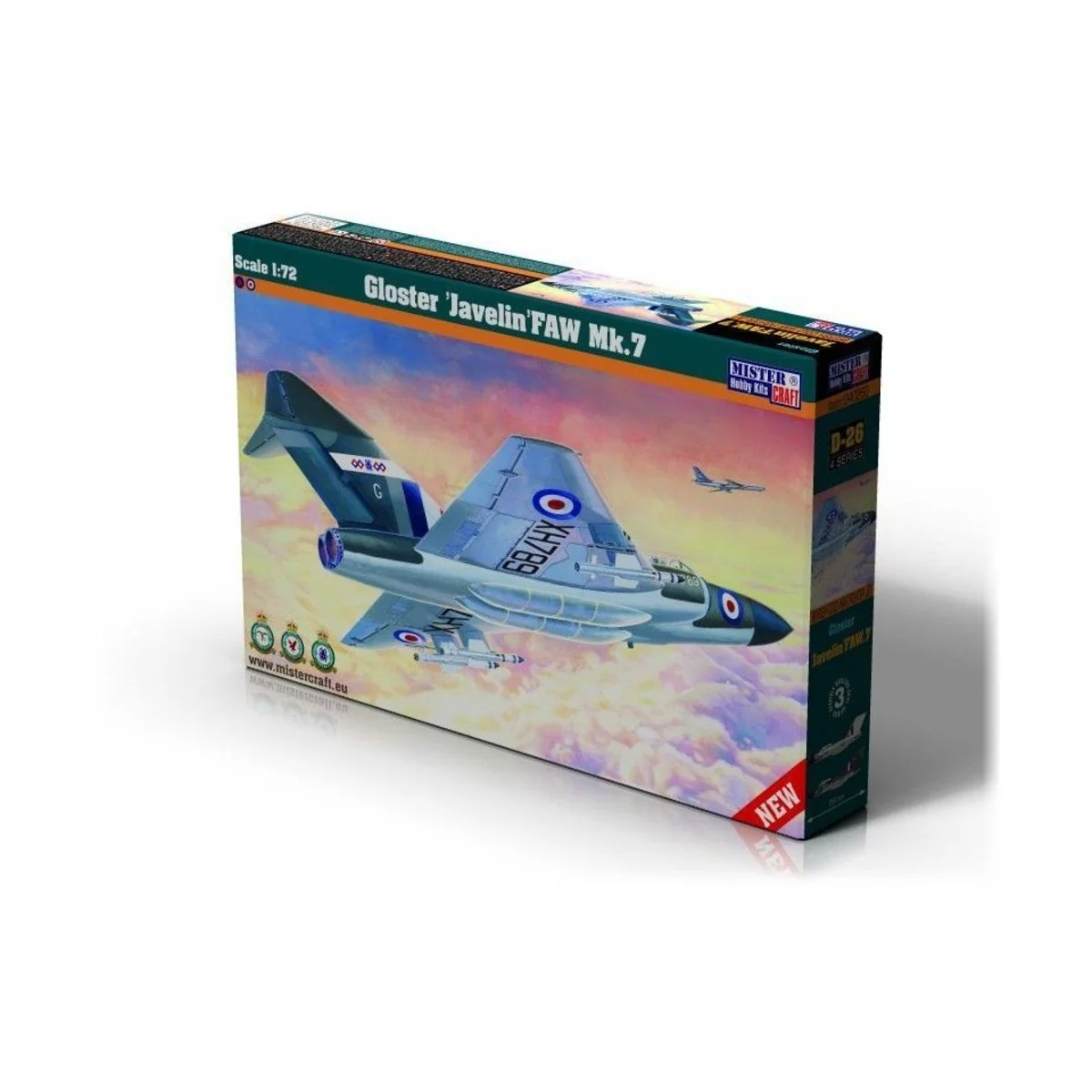 Gloster Javelin FAW MK.7, 1/72 - Mistercraft D-26