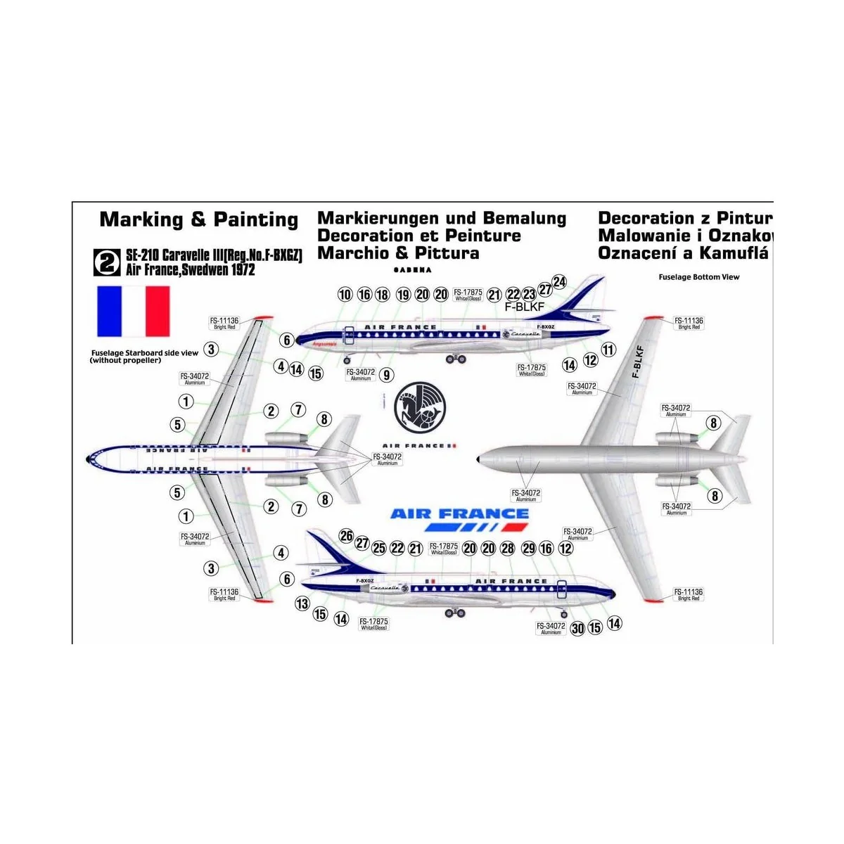 Se-210 Caravelle Air France - Mistercraft D-28