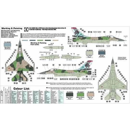 F-16A-15 Halcon Cazador - Mistercraft D-34