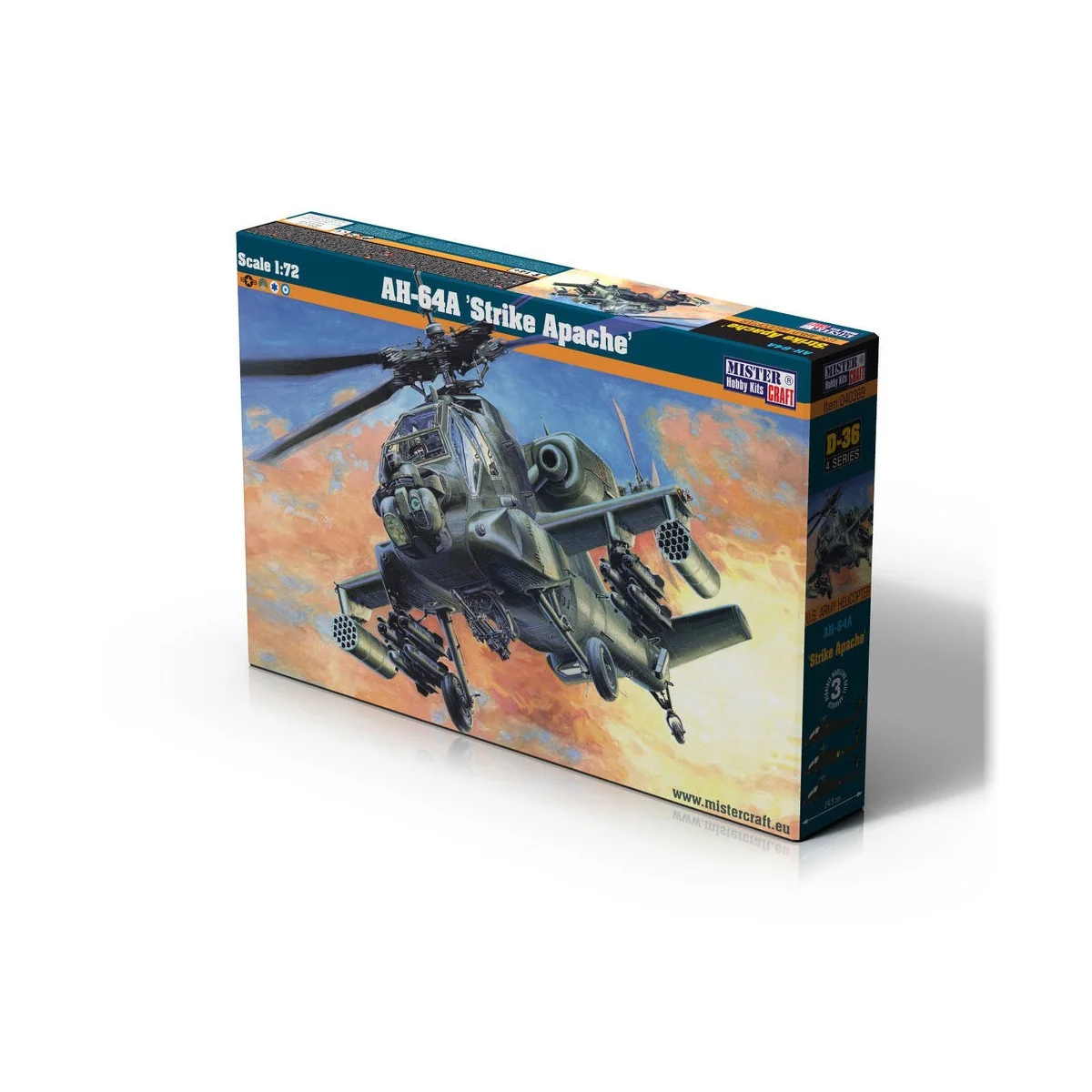 AH-64A "Strike Apache", 1/72 - Mistercraft D-36 AH-64A "Strike Apache", 1/72 - Mistercraft D-36