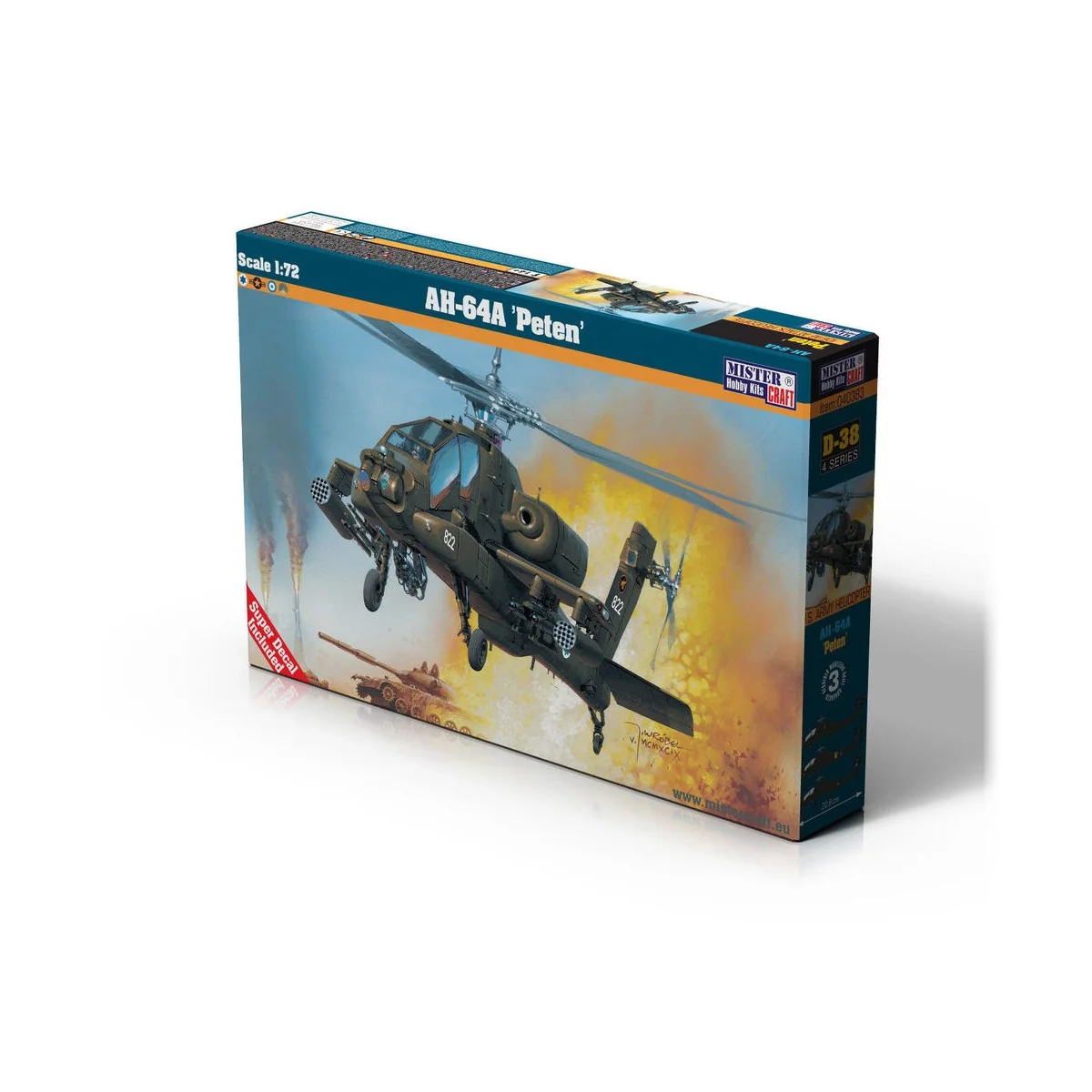 AH-64A Peten, 1/72 - Mistercraft D-38 AH-64A Peten, 1/72 - Mistercraft D-38