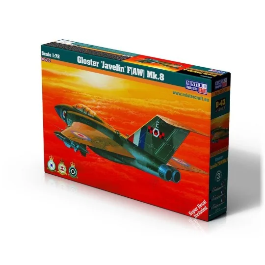 Gloster Javelin FAW Mk.8, 1/72 - Mistercraft D-43 Gloster Javelin FAW Mk.8, 1/72 - Mistercraft D-43