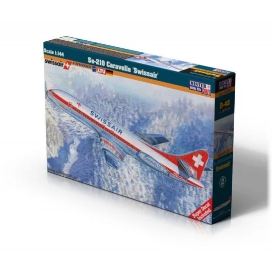 Se-210 Caravelle Swissair, 1/144 - Mistercraft D-48 Se-210 Caravelle Swissair, 1/144 - Mistercraft D-48