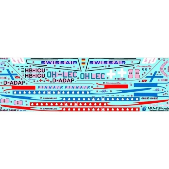 Se-210 Caravelle Swissair, 1/144 - Mistercraft D-48 Se-210 Caravelle Swissair, 1/144 - Mistercraft D-48