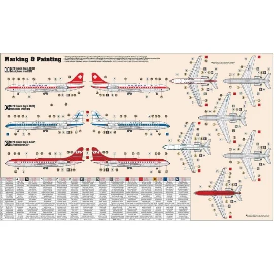 Se-210 Caravelle Swissair, 1/144 - Mistercraft D-48 Se-210 Caravelle Swissair, 1/144 - Mistercraft D-48