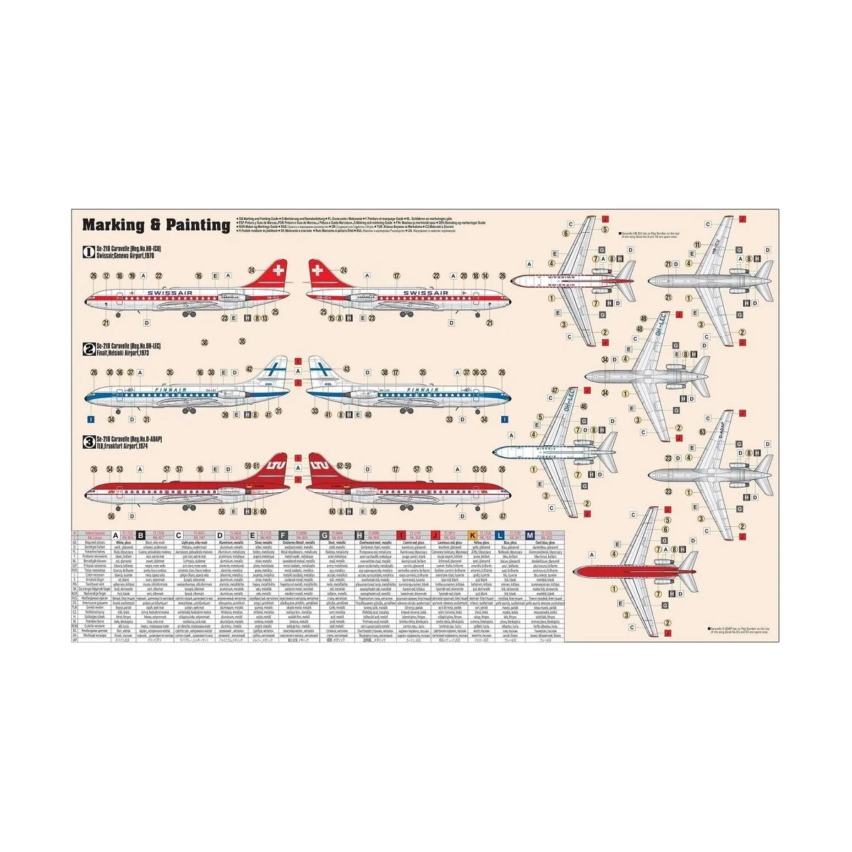 Se-210 Caravelle Swissair - Mistercraft D-48