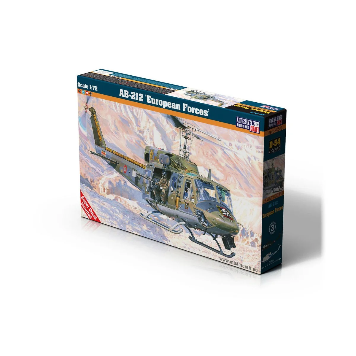 AB-212 "European Forces", 1/72 - Mistercraft D-54 AB-212 "European Forces", 1/72 - Mistercraft D-54