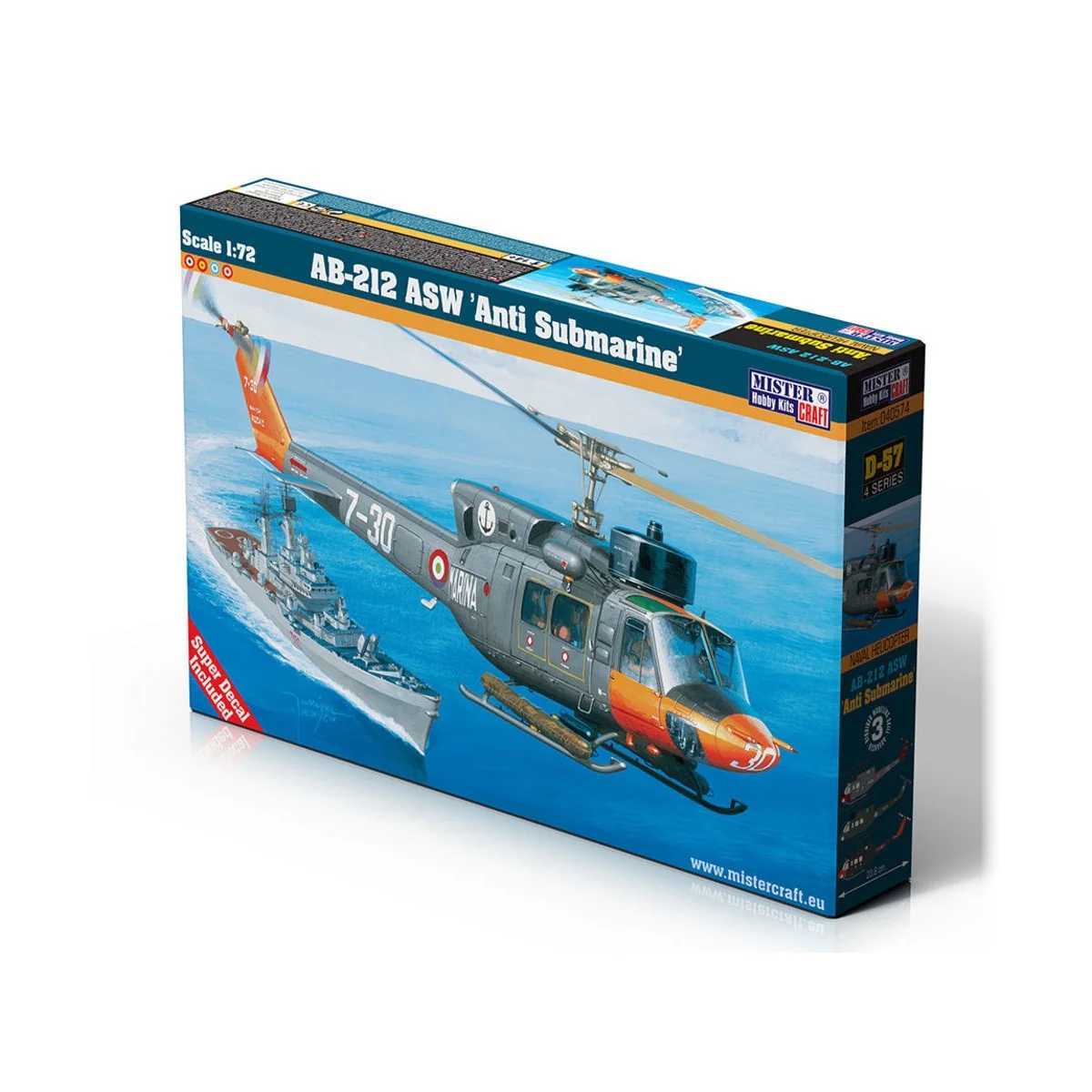 AB-212 ASW Anti Submarine, 1/72 - Mistercraft D-57 AB-212 ASW Anti Submarine, 1/72 - Mistercraft D-57