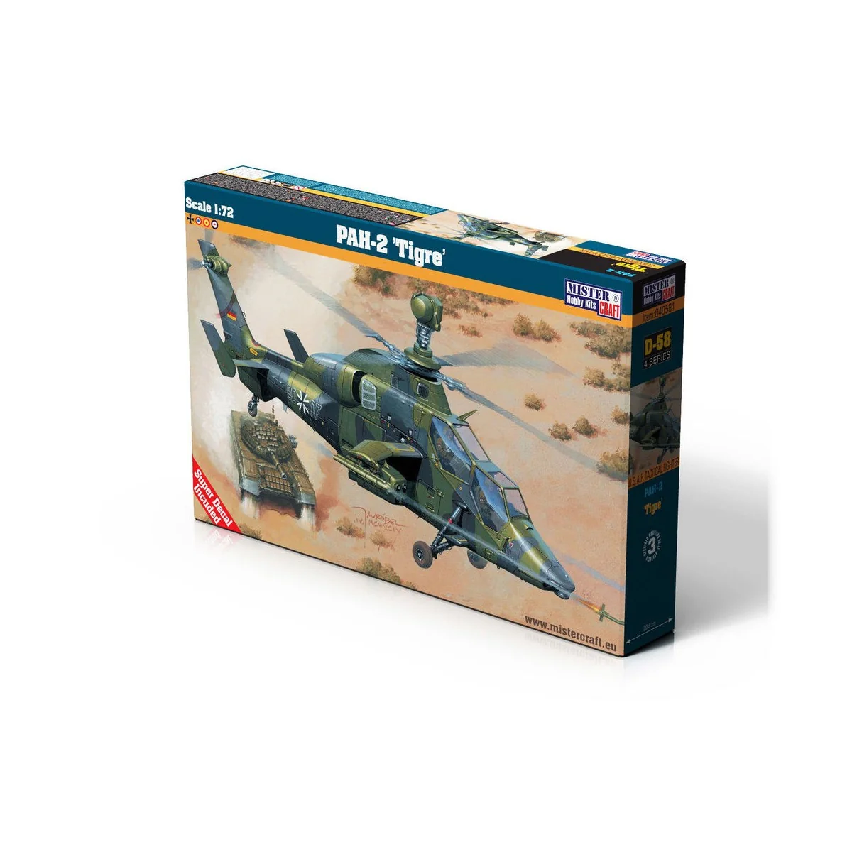 PAH-2 TIGRE, 1/72 - Mistercraft D-58 PAH-2 TIGRE, 1/72 - Mistercraft D-58