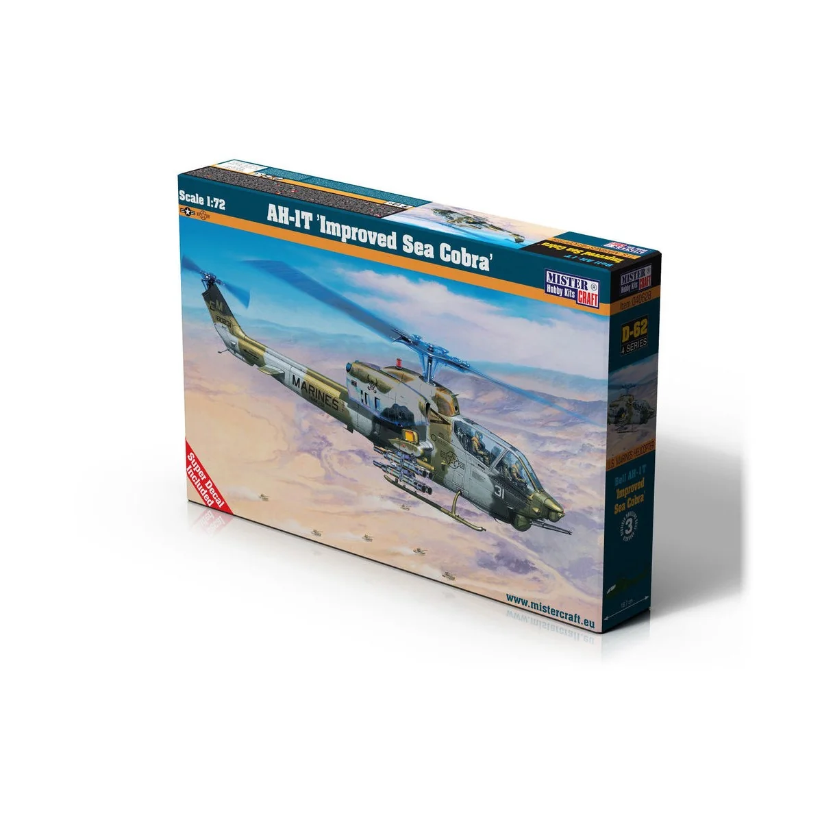 AH-1T Improved Sea Cobra, 1/72 - Mistercraft D-62 AH-1T Improved Sea Cobra, 1/72 - Mistercraft D-62