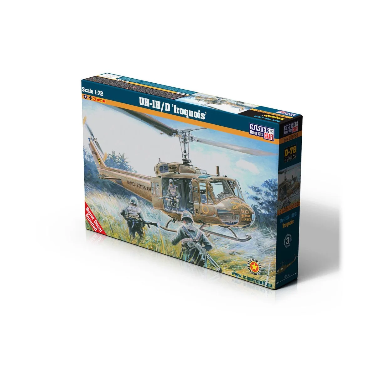 UH-1H/D "Irquois", 1/72 - Mistercraft D-78 UH-1H/D "Irquois", 1/72 - Mistercraft D-78