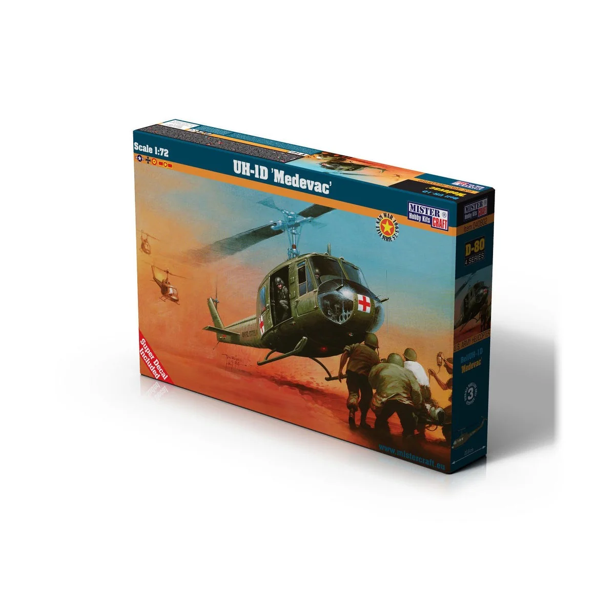UH-1D MEDEVAC, 1/72 - Mistercraft D-80 UH-1D MEDEVAC, 1/72 - Mistercraft D-80