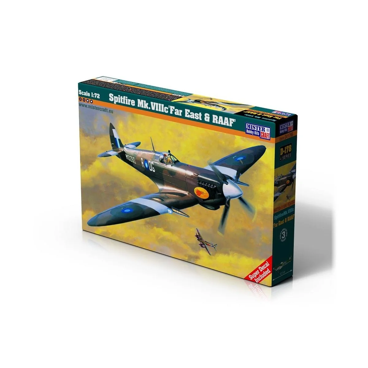 Spitfire Mk. VIIIC Far East & RAAF, 1/72 - Mistercraft D-178