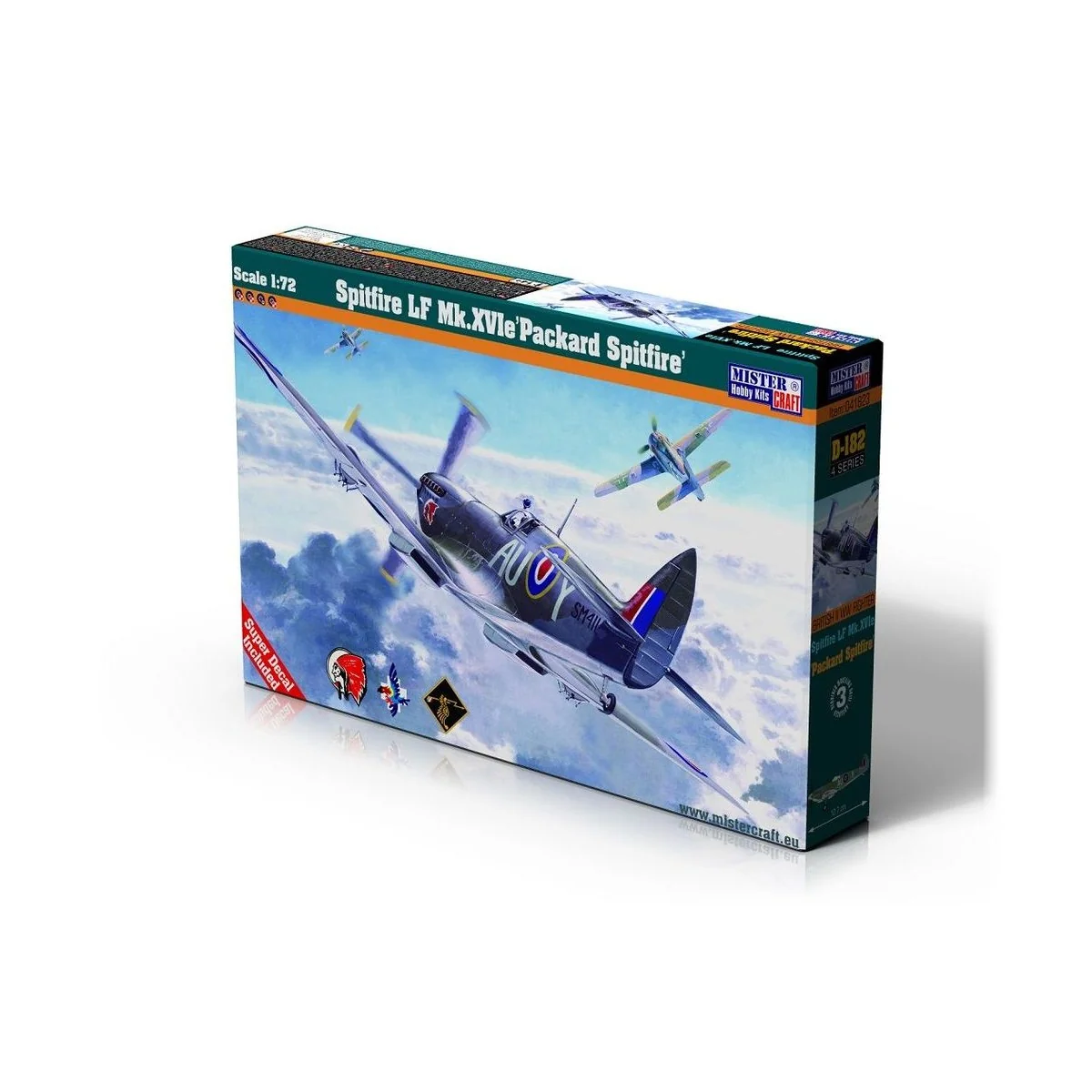 Spitfire LF Mk.XVIe Packard Spitfire, 1/72 - Mistercraft D-182 Spitfire LF Mk.XVIe Packard Spitfire, 1/72 - Mistercraft D-182