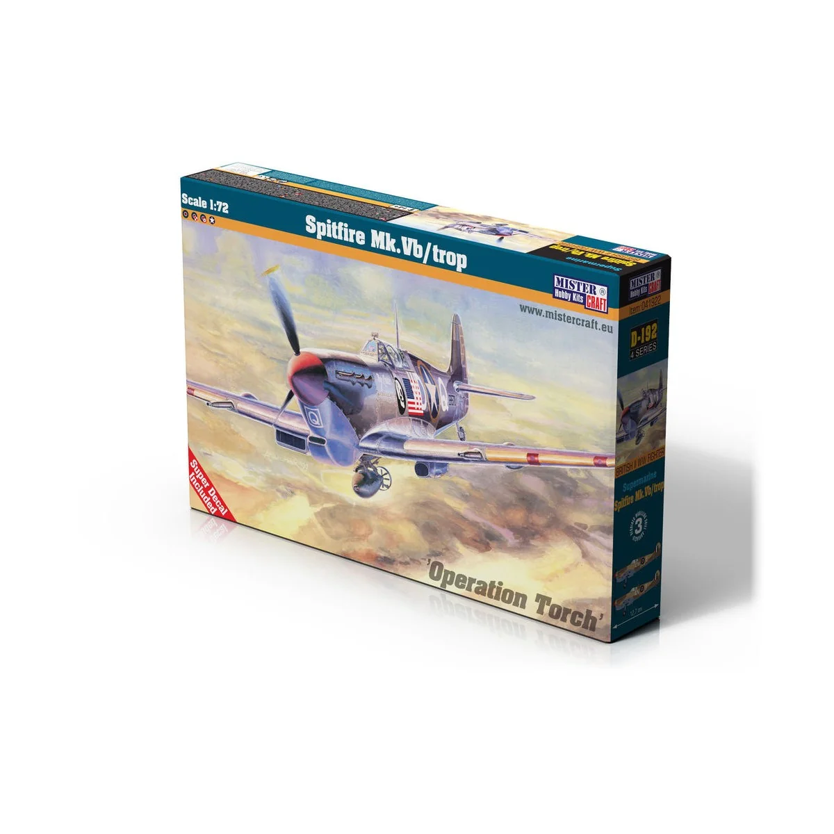 Spitfire Mk.Vb/trop, 1/72 - Mistercraft D-192 Spitfire Mk.Vb/trop, 1/72 - Mistercraft D-192