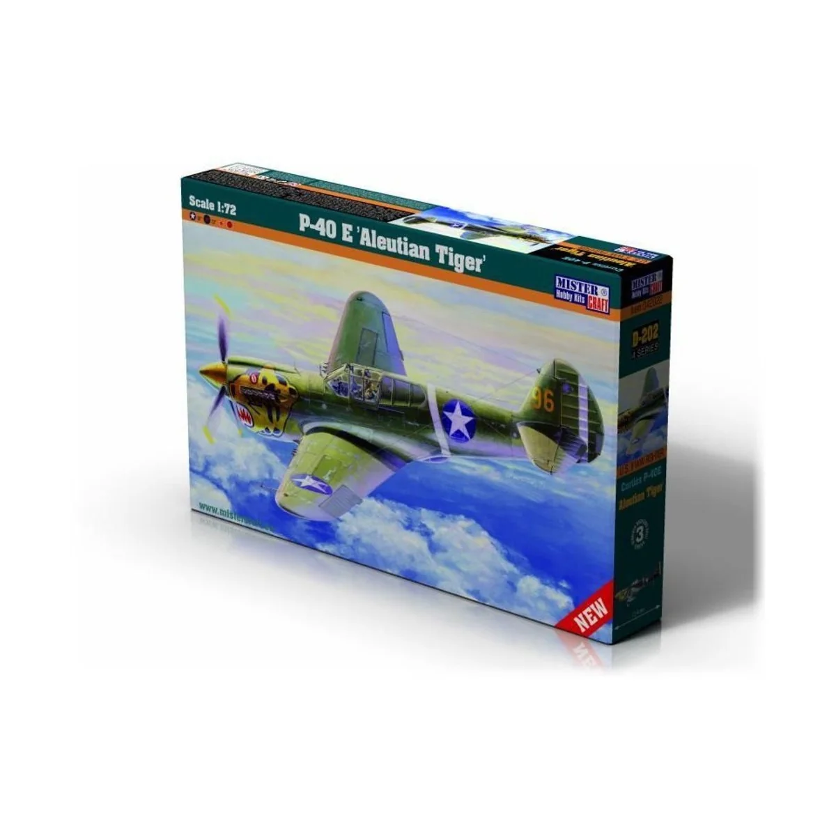 P-40E Aleutian Tiger, 1/72 - Mistercraft D-202