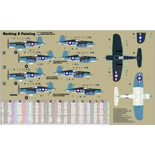 F-4U-1A Corsair, 1/72 - Mistercraft D-205