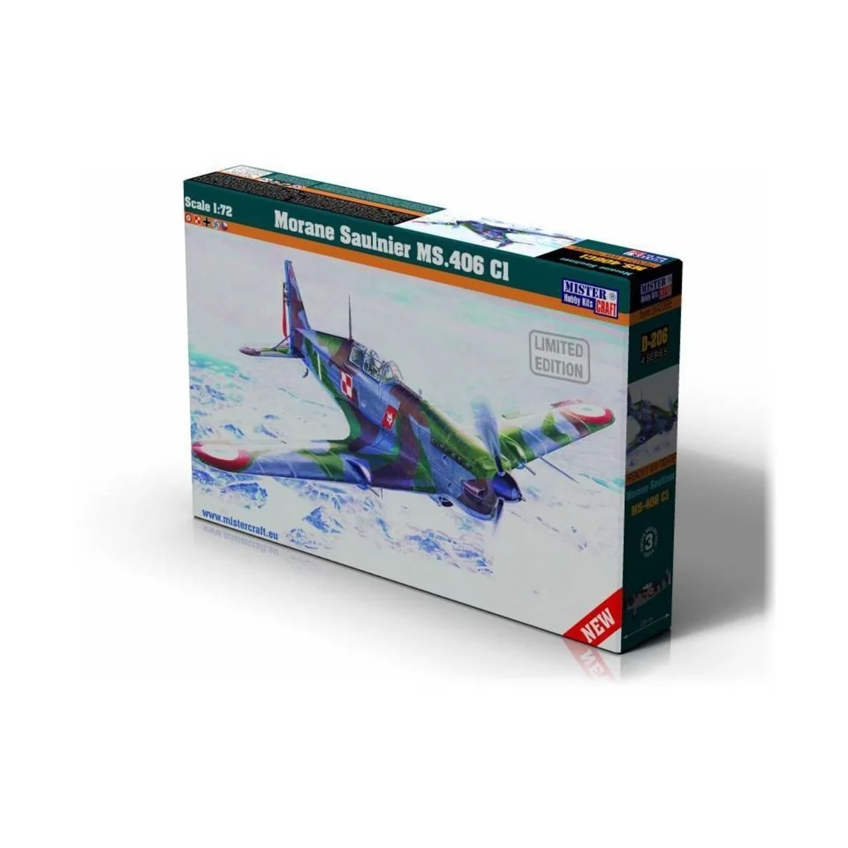 Morane Saulnier MS.406 CI, 1/72 - Mistercraft D-206 Morane Saulnier MS.406 CI, 1/72 - Mistercraft D-206