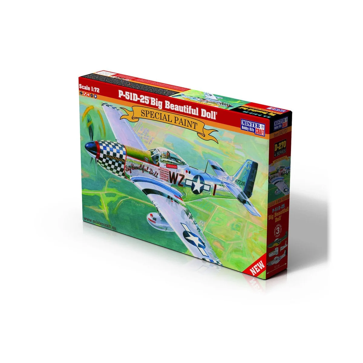 P-51D-25 "Big Beautiful Doll", 1/72 - Mistercraft D-270 P-51D-25 "Big Beautiful Doll", 1/72 - Mistercraft D-270