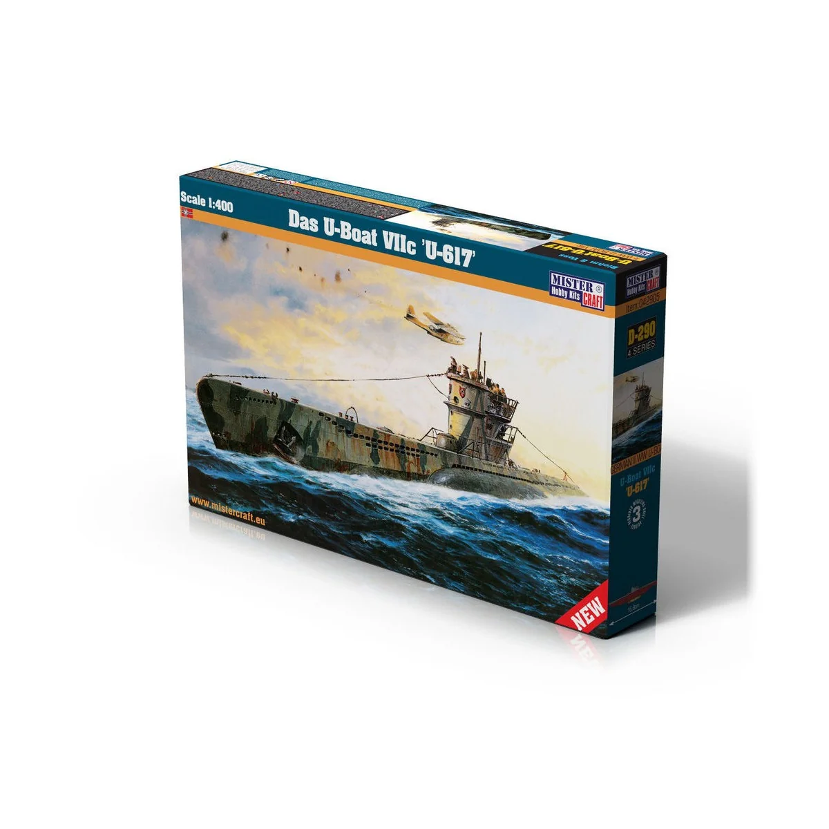 Das U-Boot VIIC "U-617", 1/400 - Mistercraft D-290 Das U-Boot VIIC "U-617", 1/400 - Mistercraft D-290