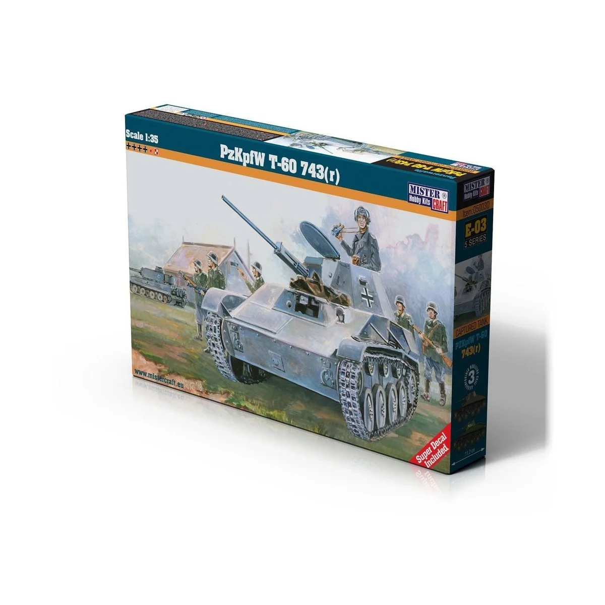 PzKpfW t-60 743(r), 1/35 - Mistercraft E-03 PzKpfW t-60 743(r), 1/35 - Mistercraft E-03