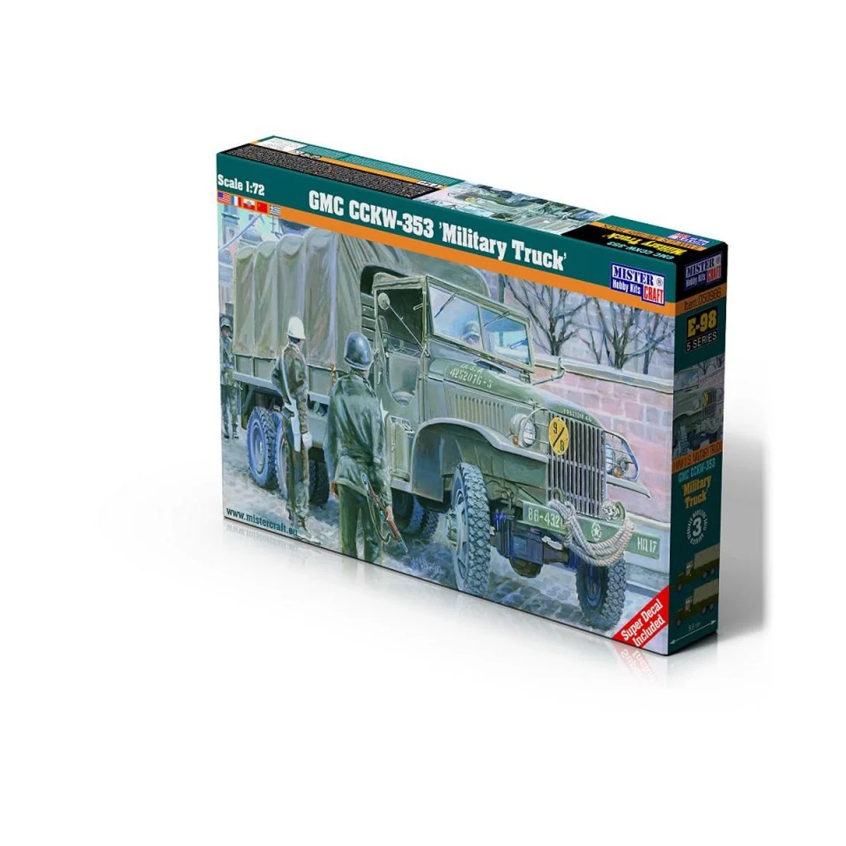 GMC CCKW-353 "Military Truck, 1/72 - Mistercraft E-98 GMC CCKW-353 "Military Truck, 1/72 - Mistercraft E-98