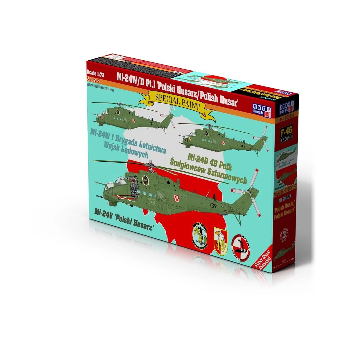 Mi-24W/D Pt.1 Polski Husarz/Polish Husar, 1/72 - Mistercraft F-46 Mi-24W/D Pt.1 Polski Husarz/Polish Husar, 1/72 - Mistercraft F-46