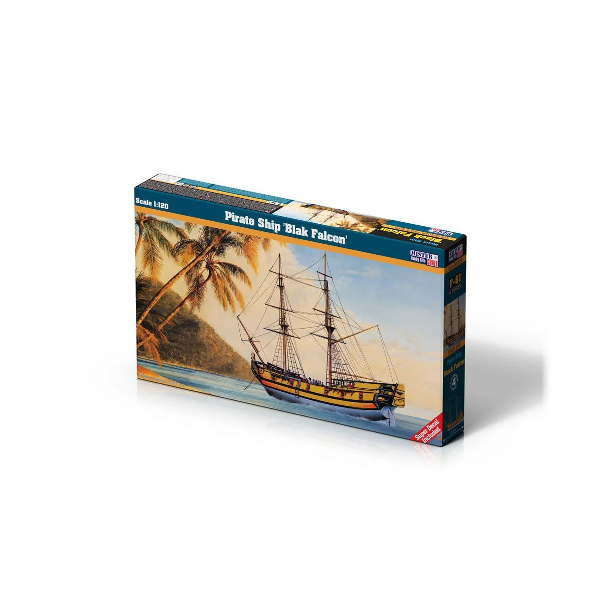 Pirate Ship Blac Falcon, 1/120 - Mistercraft F-61