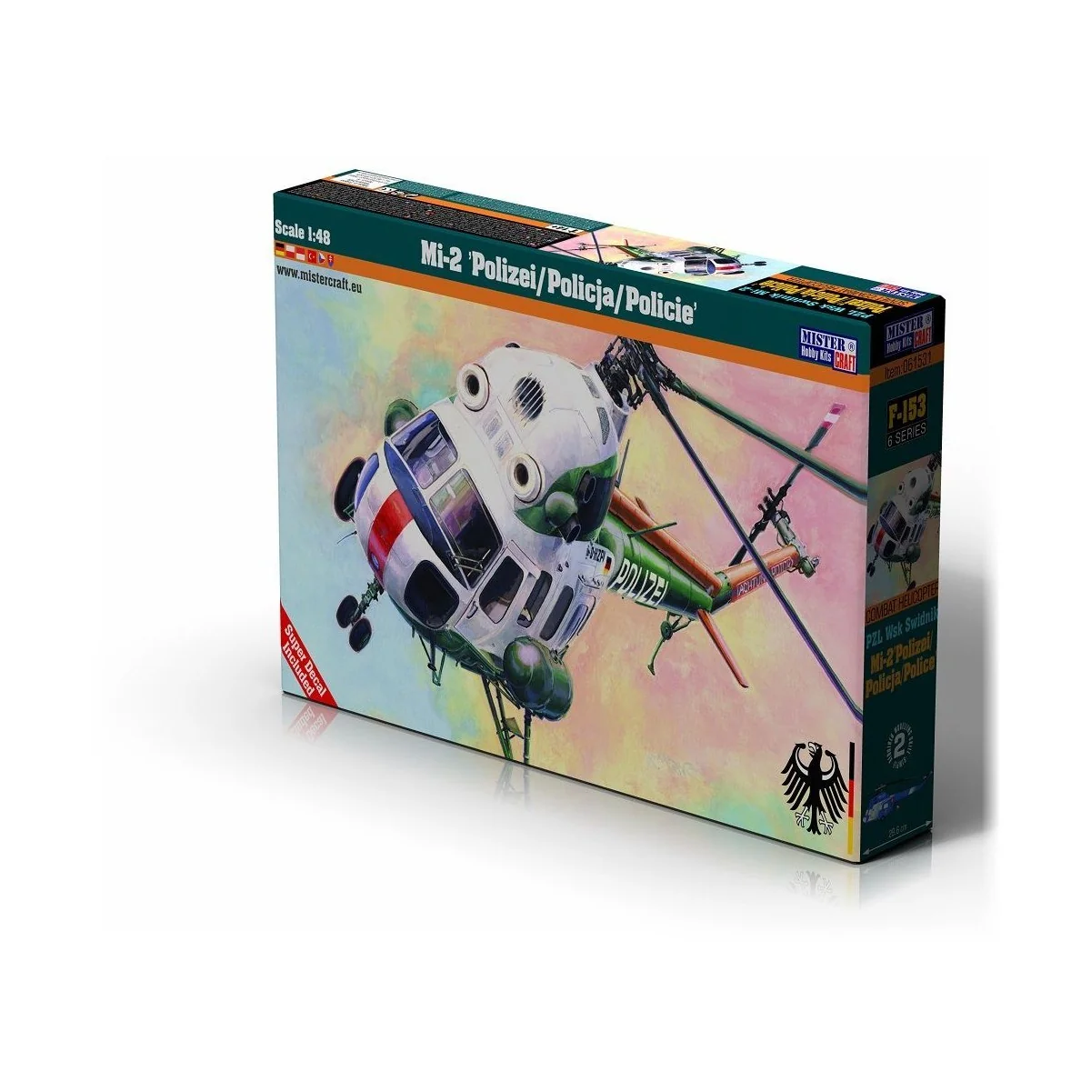 Mi-2 Polizei/Policja/Policie, 1/48 - Mistercraft F-153