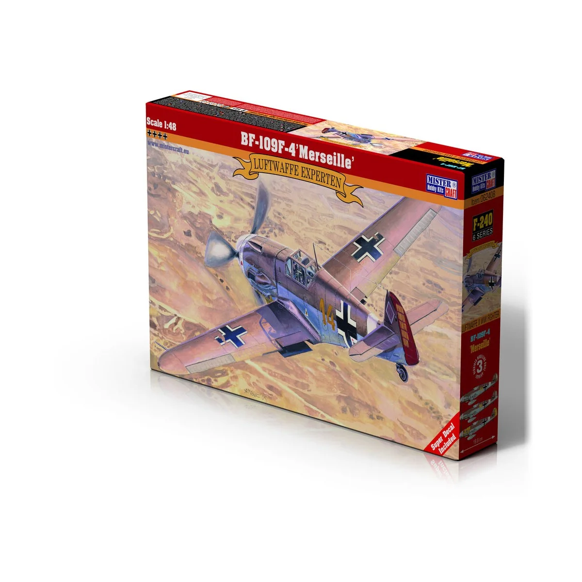 Messerschmitt Bf-109 1:48 German decals - Mistercraft F-240
