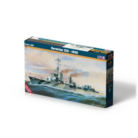 Zerstroer Z-31 1942, 1/400 - Mistercraft G-55