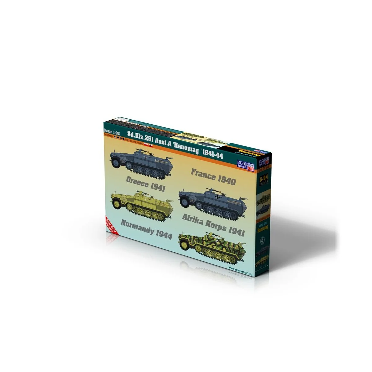 Sd. Kfz 251 1/35 ausf A Hanomag 1941-44, 1/35 - Mistercraft G-94