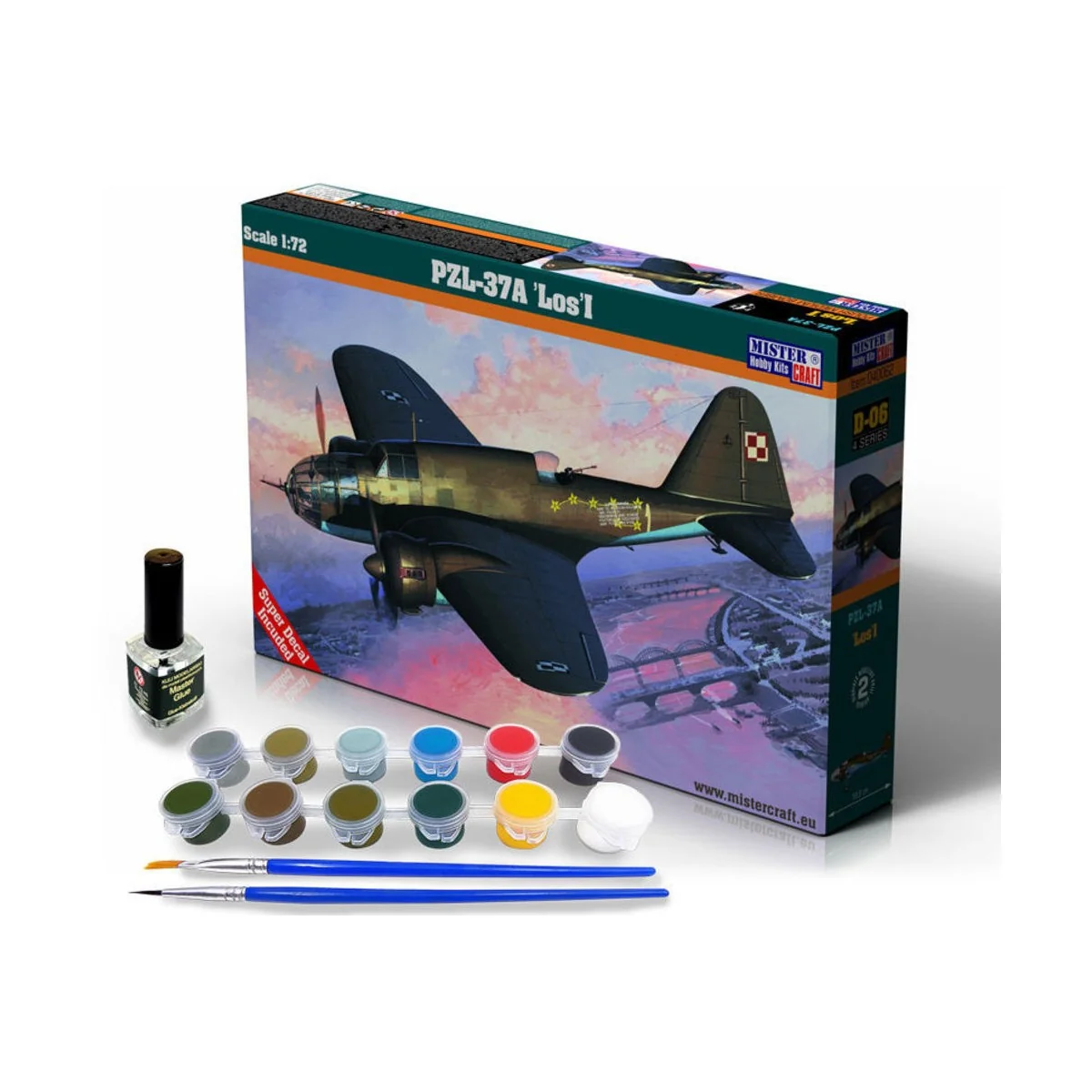 PZL P-37A Los I SUPER SET - Mistercraft SD-06