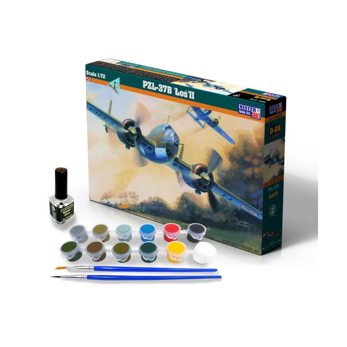 PZL P-37B Los II SUPER SET, 1/72 - Mistercraft SD-08 PZL P-37B Los II SUPER SET, 1/72 - Mistercraft SD-08