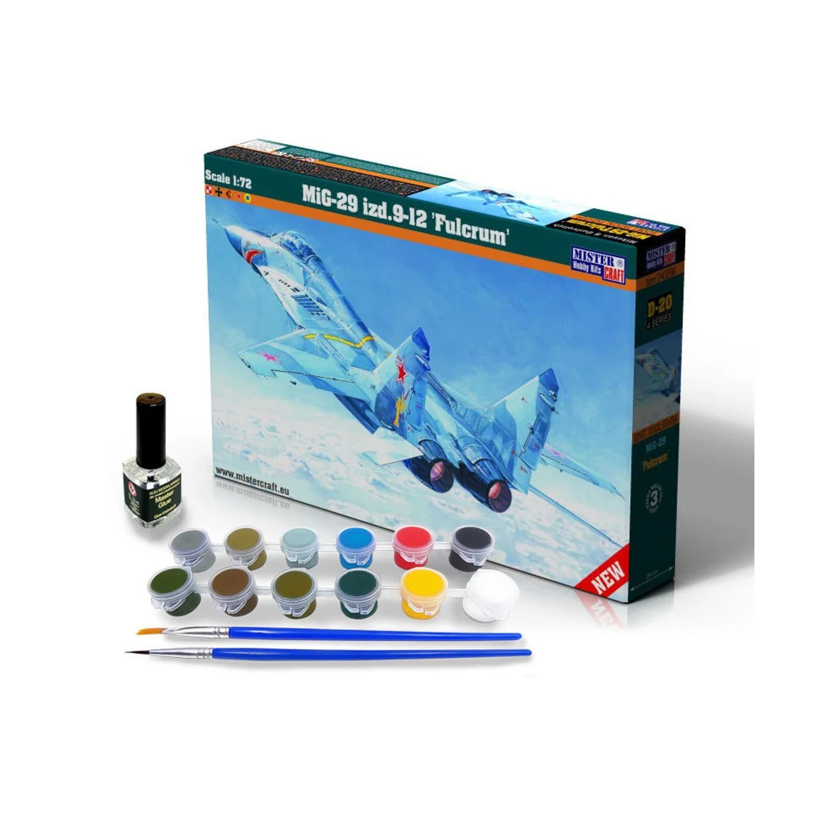 MIG-29 izd.9-12 Fulcrum SUPER SET, 1/72 - Mistercraft SD-20
