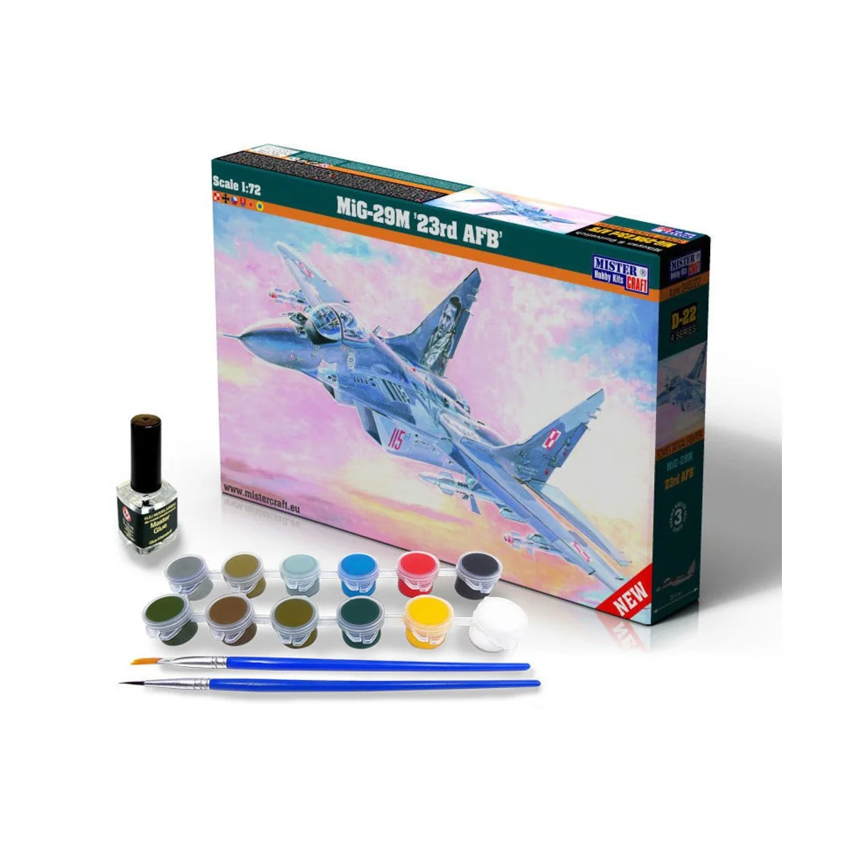 MIG-29M 23rd AFB SUPER SET, 1/72 - Mistercraft SD-22 MIG-29M 23rd AFB SUPER SET, 1/72 - Mistercraft SD-22