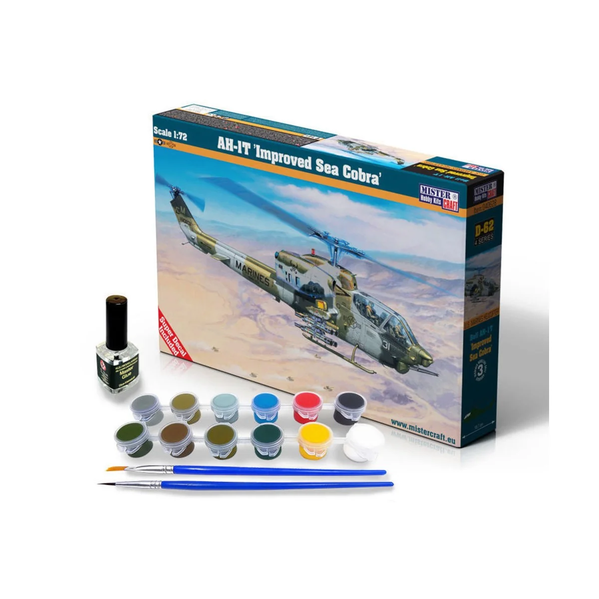AH-1T Improved Sea Cobra SUPER SET, 1/72 - Mistercraft SD-62 AH-1T Improved Sea Cobra SUPER SET, 1/72 - Mistercraft SD-62