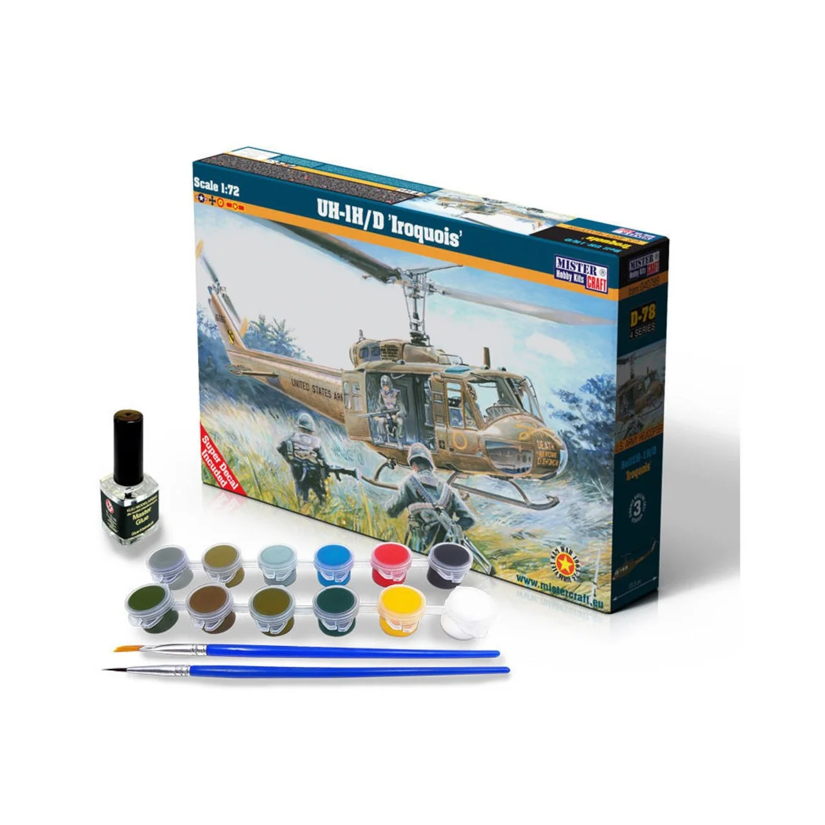 UH-1H/D "Irquois" SUPER SET, 1/72 - Mistercraft SD-78 UH-1H/D "Irquois" SUPER SET, 1/72 - Mistercraft SD-78