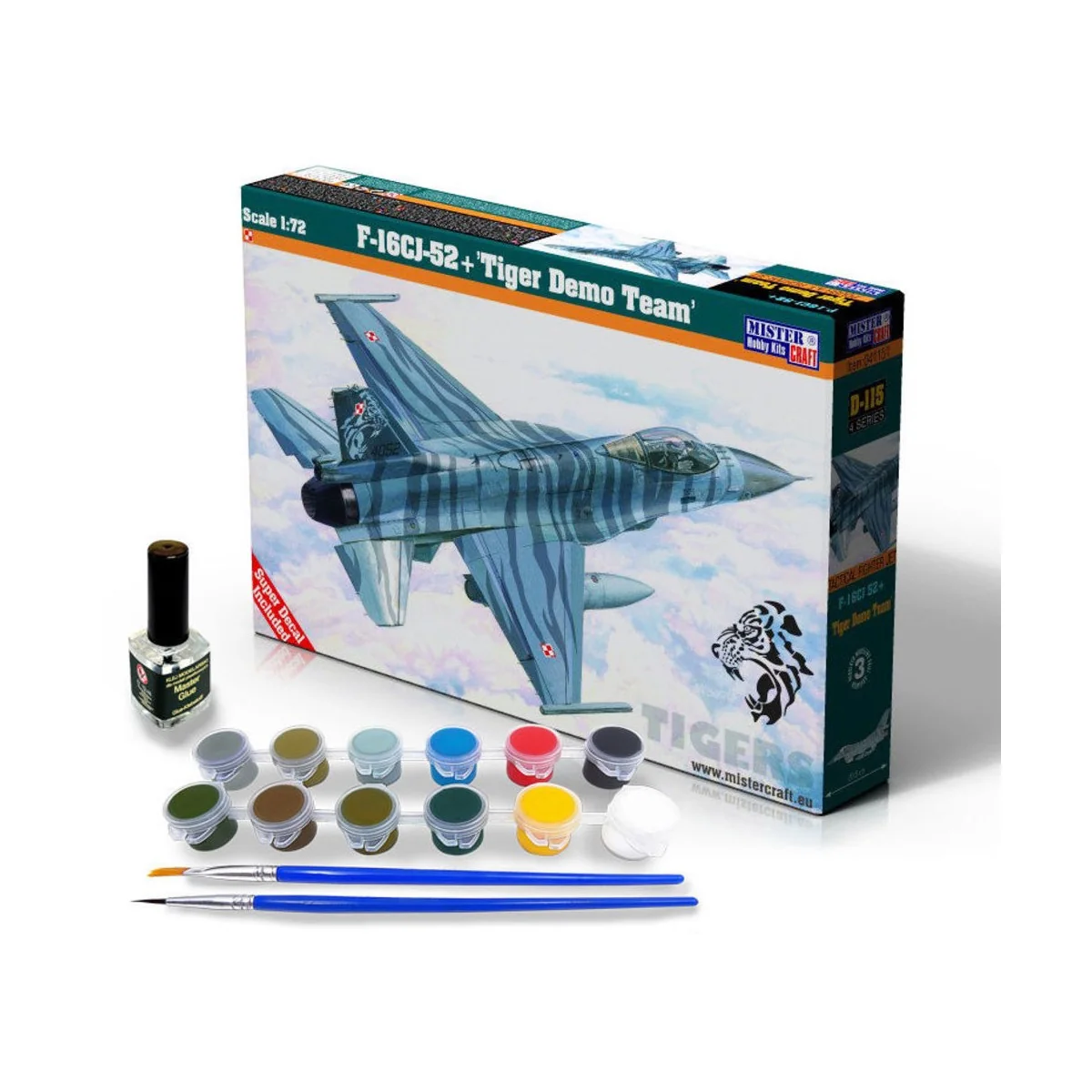 F-16CJ-52+"Tiger Demo Team " SUPER SET - Mistercraft SD-115