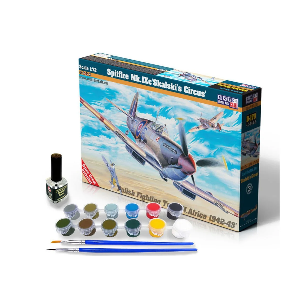 Spitfire Mk.IX "Skalski's Circus" SUPER SET - Mistercraft SD-170