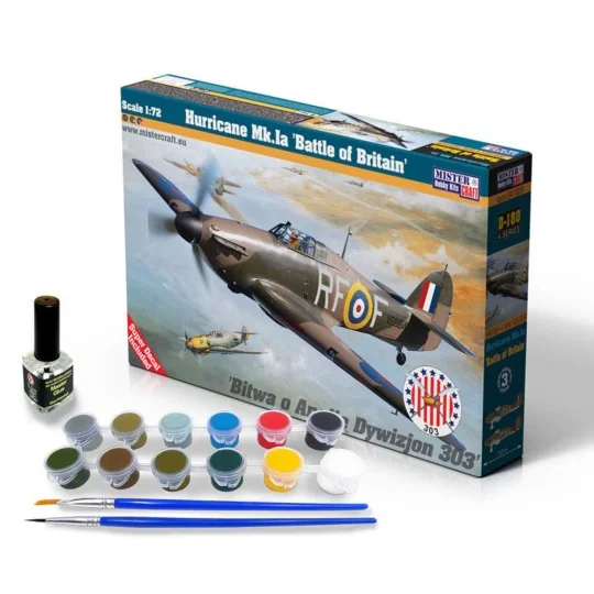 Hurricane Mk.Ia "Battle of Britan" SUPER SET, 1/72 - Mistercraft SD...