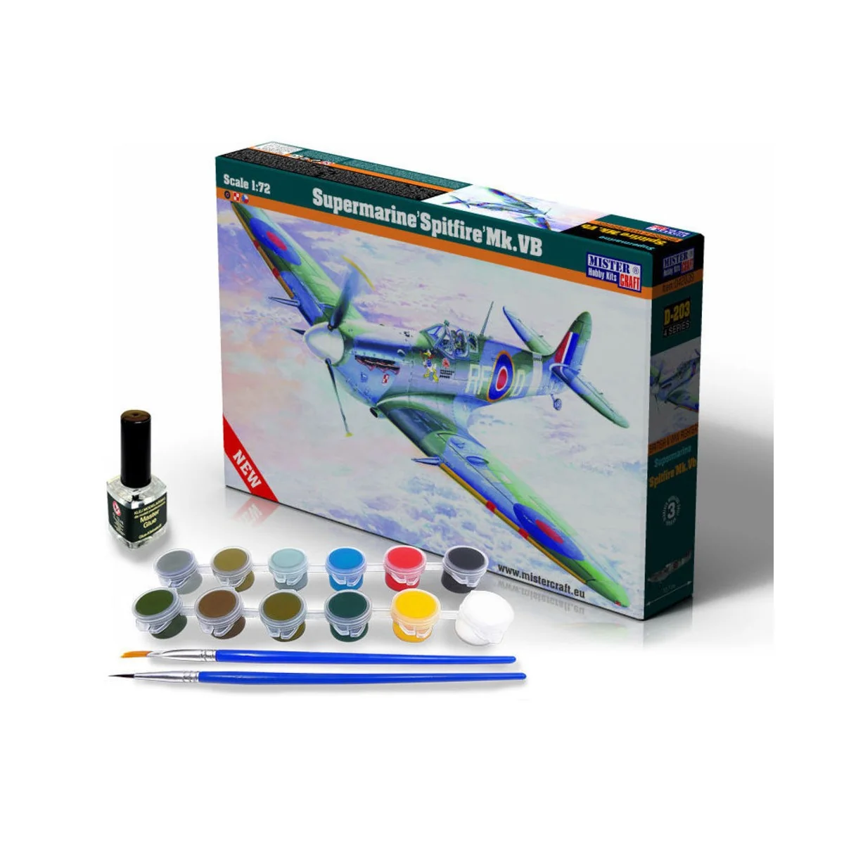 Supermarine Spitfire Mk.Vb SUPER SET - Mistercraft SD-203