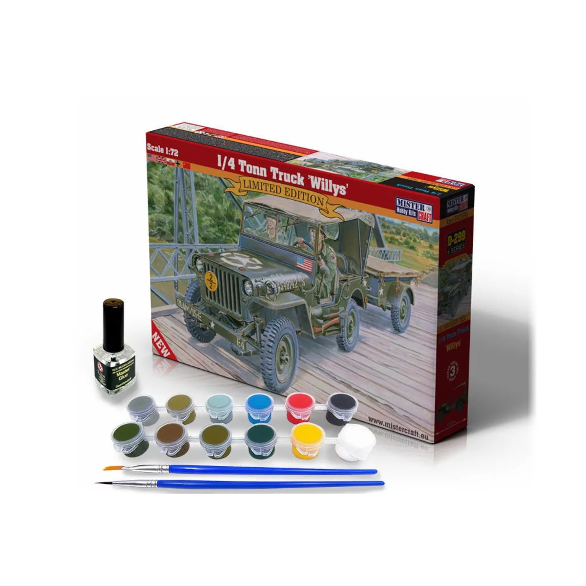 1/4 Tonn Truck "Willys" SUPER SET, 1/72 - Mistercraft SD-299 1/4 Tonn Truck "Willys" SUPER SET, 1/72 - Mistercraft SD-299