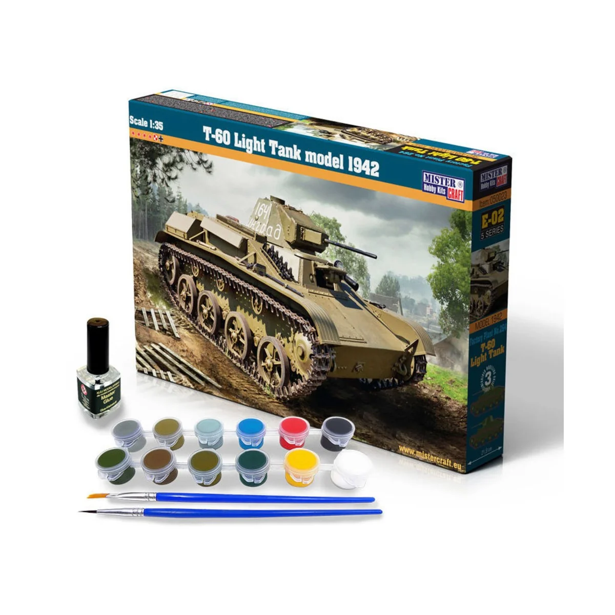 T-60 Light Tank SUPER SET, 1/35 - Mistercraft SE-02 T-60 Light Tank SUPER SET, 1/35 - Mistercraft SE-02
