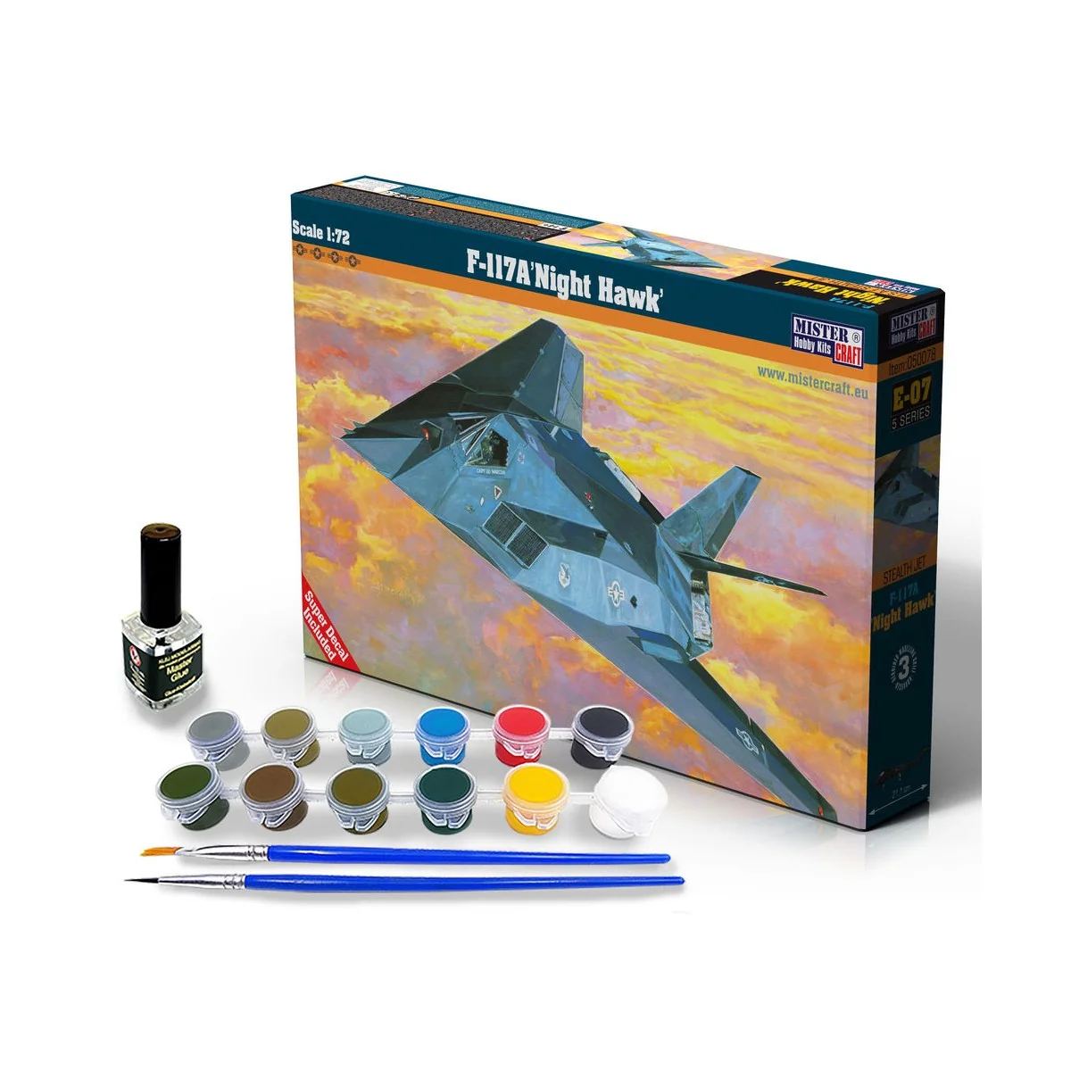 F-117A Night Hawk SUPER SET, 1/72 - Mistercraft SE-05 F-117A Night Hawk SUPER SET, 1/72 - Mistercraft SE-05