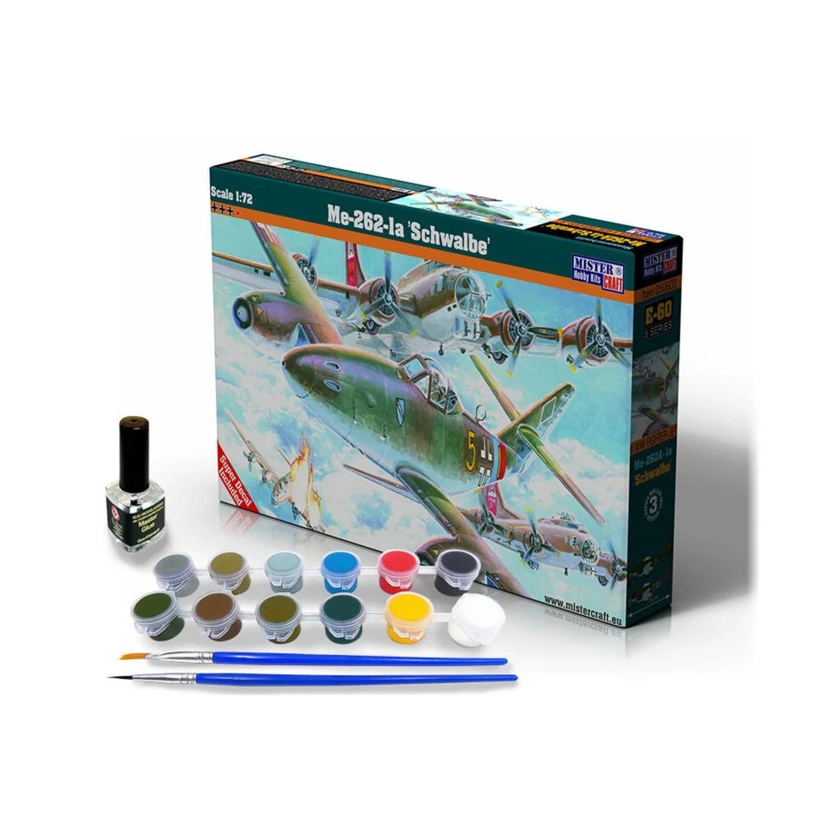 Me-262-1A Schwalbe, START SET, 1/72 - Mistercraft SE-60 Me-262-1A Schwalbe, START SET, 1/72 - Mistercraft SE-60