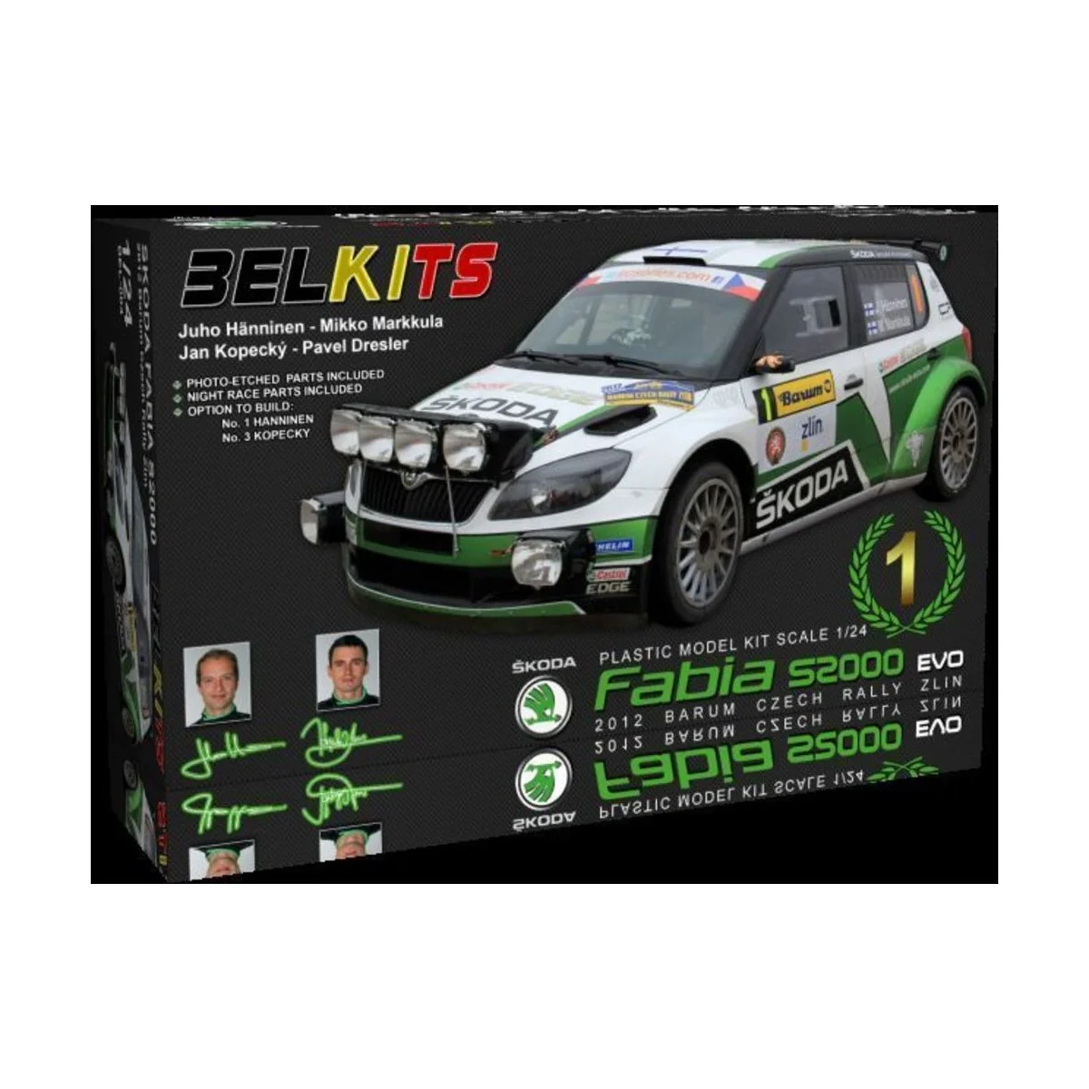SKODA FABIA S2000 EVO, 1/24 - BELKITS BEL004