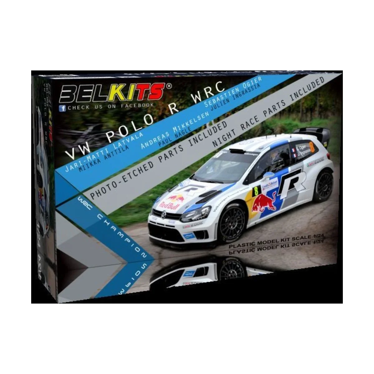 VOLKSWAGEN POLO R WRC 2013, 1/24 - BELKITS BEL005 VOLKSWAGEN POLO R WRC 2013, 1/24 - BELKITS BEL005